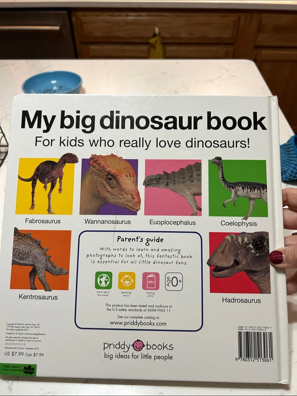 My Big Dinosaur Book - Colorful Dinosaur Board Book